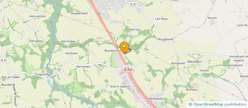 localisation de l'entreprise TI BUGALE- MAISON D'ASSISTANTES MATERNELLES PEDERNEC  CAVAN