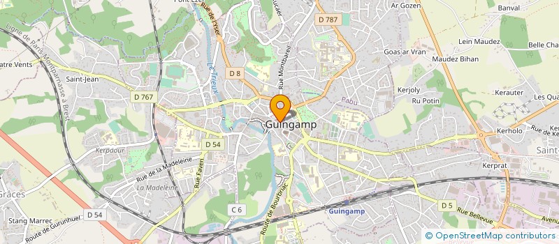localisation de l'entreprise TI'CADO à GUINGAMP
