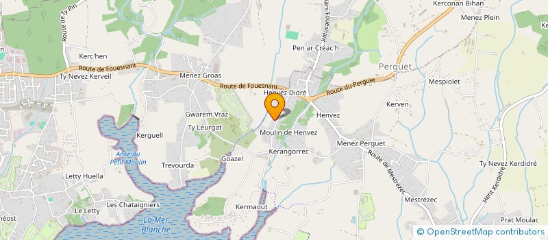 localisation de l'entreprise TI CATOU à FOUESNANT