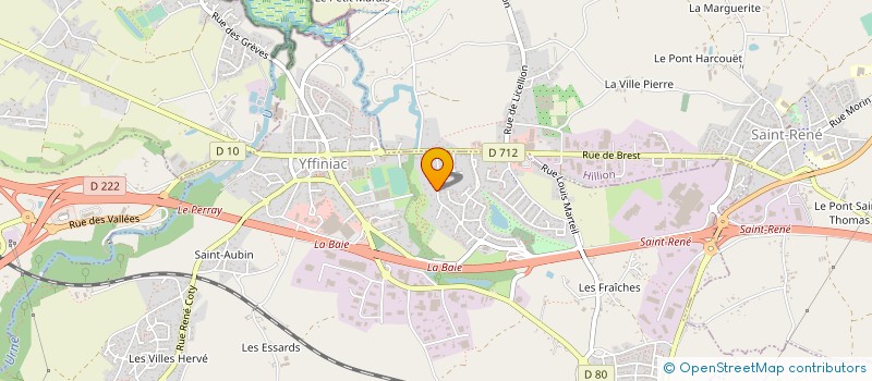 localisation de l'entreprise TI CED CHAUFFAGE  YFFINIAC