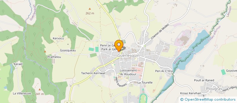 localisation de l'entreprise TI COZ  GUERLESQUIN