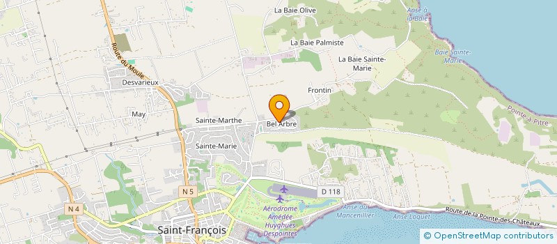 localisation de l'entreprise TI-DESSOUS à SAINT-FRANCOIS