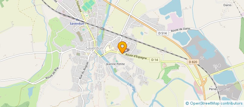 localisation de l'entreprise TI'DI à SAVERDUN