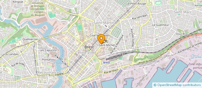 localisation de l'entreprise TI DU  BREST