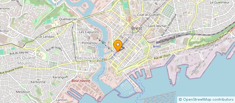 localisation de l'entreprise TI ENDRO à BREST