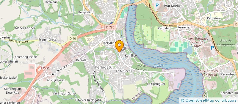 localisation de l'entreprise TI ERMINIG  QUIMPER