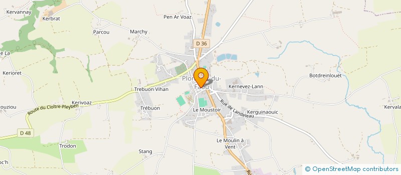 localisation de l'entreprise TI GLAZ  PLONEVEZ-DU-FAOU