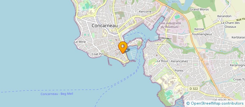 localisation de l'entreprise TI GLENN  CONCARNEAU