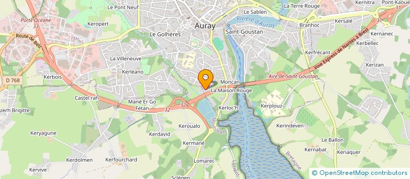 localisation de l'entreprise TI GOUDOR à AURAY