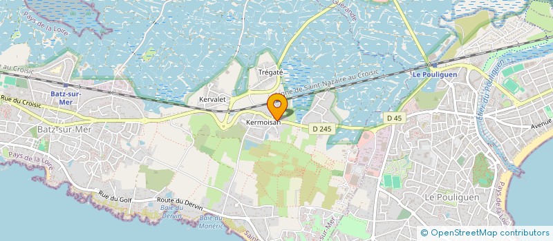 localisation de l'entreprise TI GWENN VIHAN  BATZ-SUR-MER