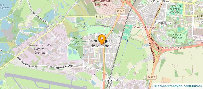 localisation de l'entreprise TI KALONIG  SAINT-JACQUES-DE-LA-LANDE