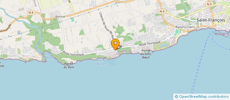 localisation de l'entreprise TI KAZ A LOULOU  SAINT-FRANCOIS