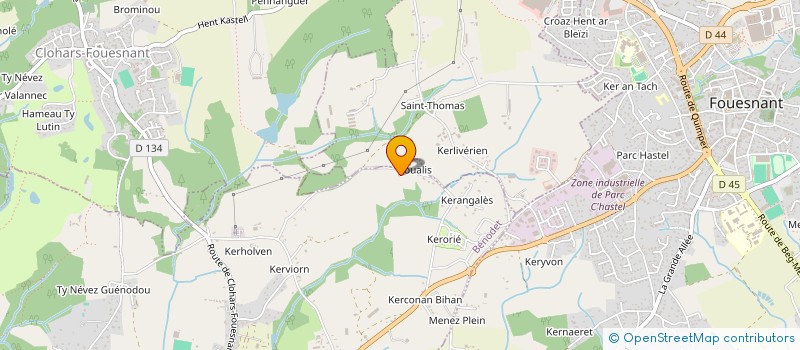 localisation de l'entreprise TI KAZ BLEUE  BENODET