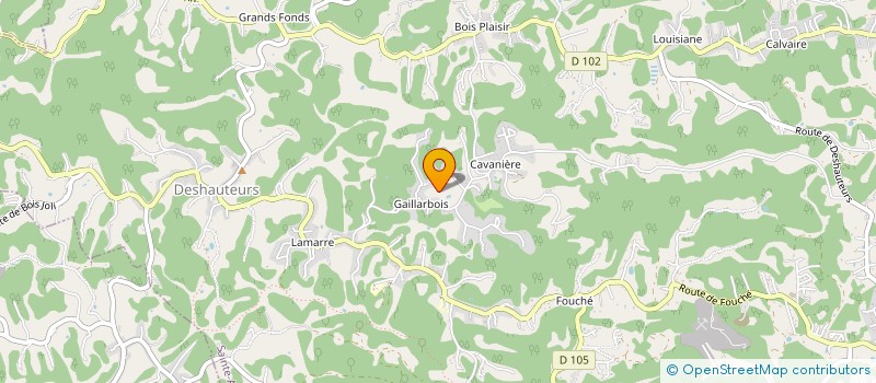 localisation de l'entreprise TI KAZ' PARADIS  SAINTE-ANNE