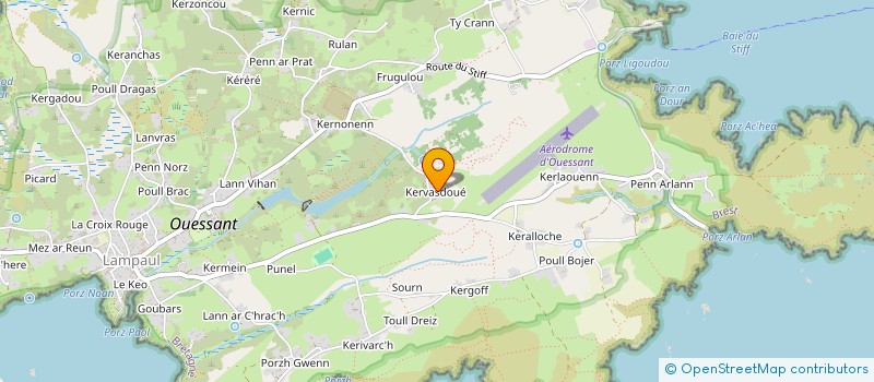 localisation de l'entreprise TI LAOUEN CREACH  OUESSANT