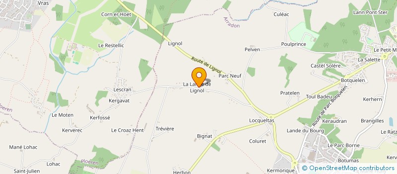 localisation de l'entreprise TI LOGODENN  ARRADON