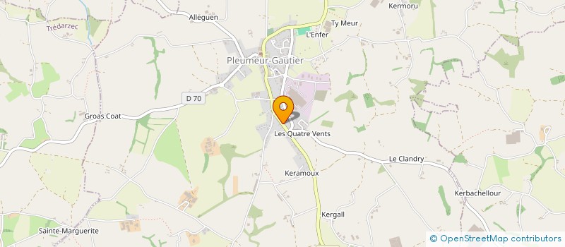 localisation de l'entreprise TI MA BUGALE  PLEUMEUR-GAUTIER