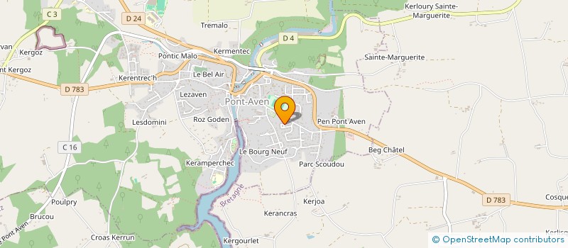 localisation de l'entreprise TI MACON  PONT-AVEN