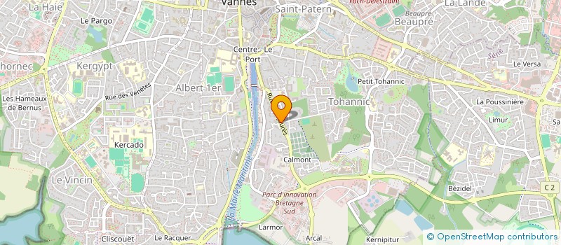 localisation de l'entreprise TI MADA à VANNES