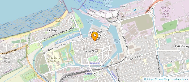 localisation de l'entreprise TI'MADELEINE  CALAIS