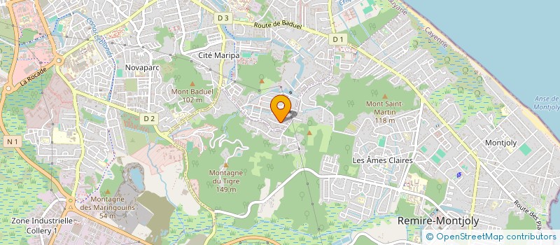 localisation de l'entreprise TI-MALOU  CAYENNE