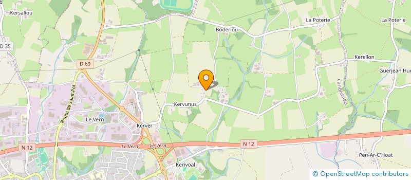 localisation de l'entreprise TI MEZON  LANDIVISIAU