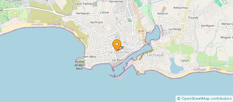 localisation de l'entreprise TI MOANA  GUILVINEC