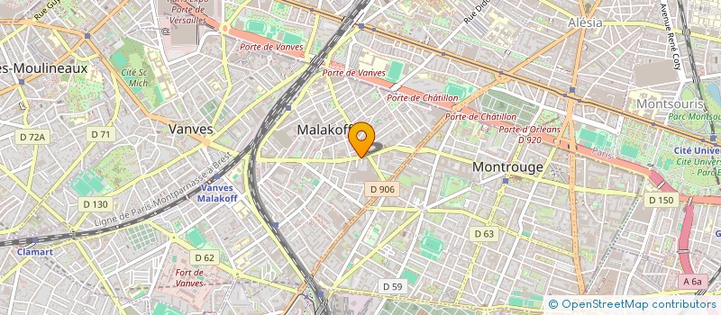 localisation de l'entreprise TI PORZH LAY  MALAKOFF