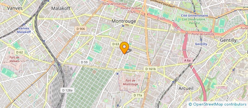 localisation de l'entreprise TI POULET à MONTROUGE