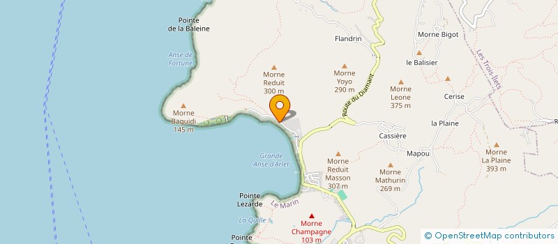 localisation de l'entreprise TI SABLE  LES ANSES-D'ARLET