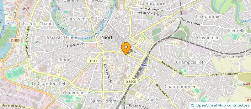 localisation de l'entreprise TI SERVICES CONSULTING à NIORT