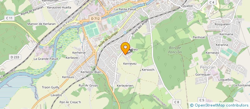 localisation de l'entreprise TI'SPORTIFS LANDERNE à LANDERNEAU