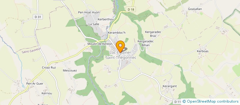 localisation de l'entreprise TI WANIK  SAINT-THEGONNEC LOC-EGUINER