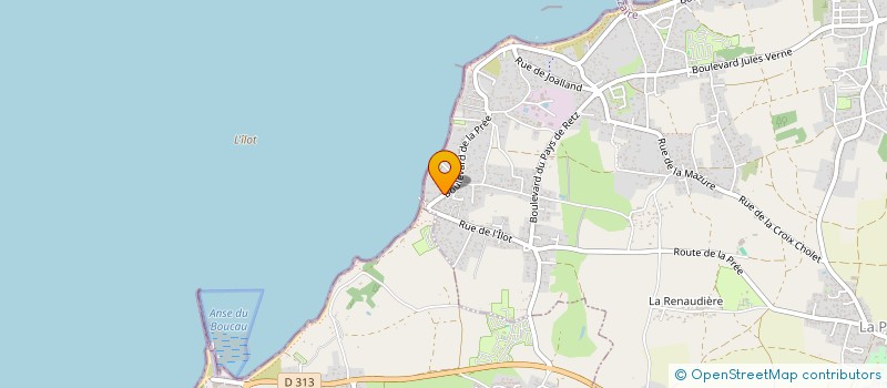 localisation de l'entreprise TI-WENN à LA PLAINE-SUR-MER
