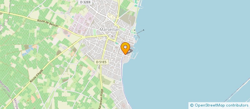 localisation de l'entreprise TIA COIFFURE à MARSEILLAN