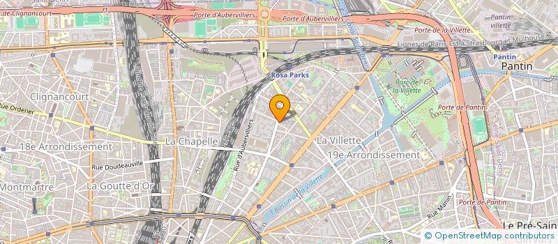 localisation de l'entreprise TIA F.A.  PARIS