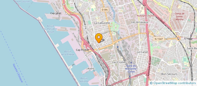 localisation de l'entreprise TIA TELEPHONE INFORMAT ALARME à MARSEILLE