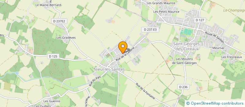 localisation de l'entreprise TIALO 17  NIEUL-LES-SAINTES