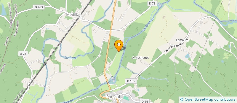 localisation de l'entreprise TIALSO 16  BAZAC