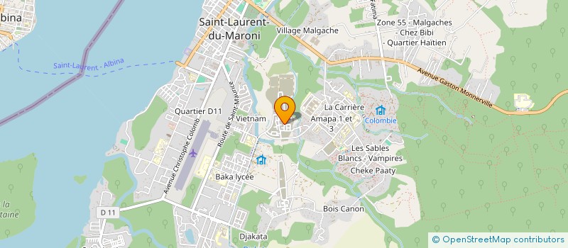 localisation de l'entreprise TIAMARO à SAINT-LAURENT-DU-MARONI
