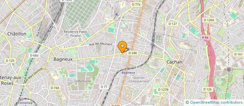 localisation de l'entreprise TIANA à BAGNEUX