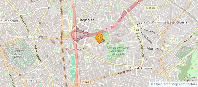localisation de l'entreprise TIANFA INTERNATIONAL à BAGNOLET