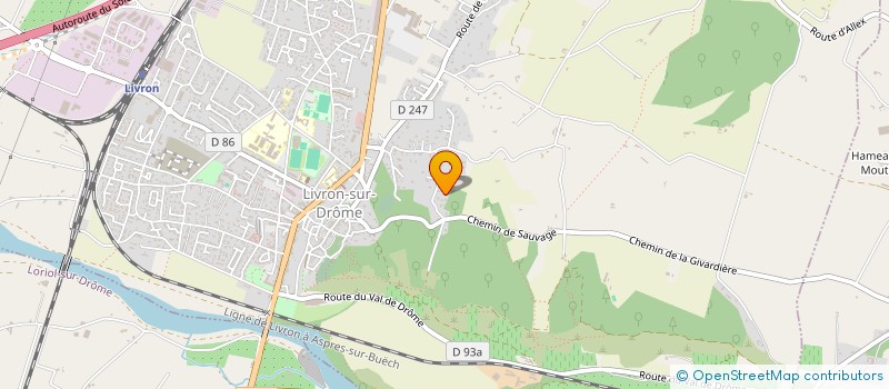 localisation de l'entreprise TIANO B  LIVRON-SUR-DROME