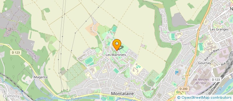 localisation de l'entreprise TIARA à MONTATAIRE