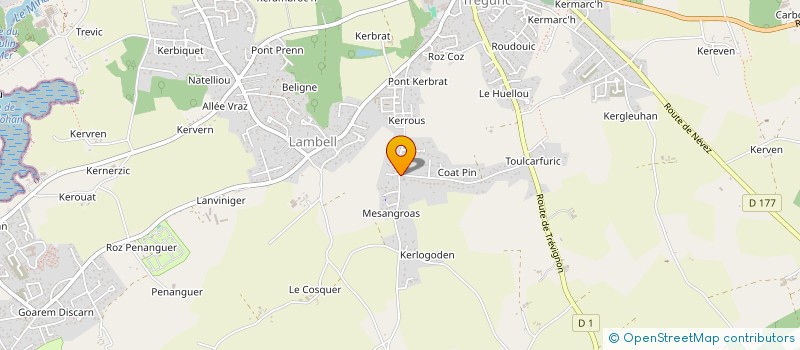 localisation de l'entreprise TIARA  TREGUNC