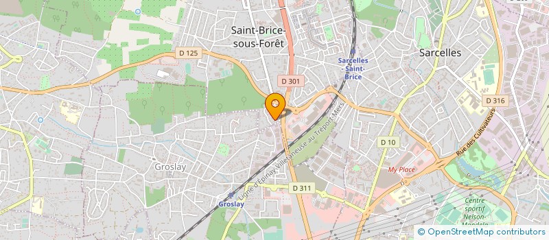 localisation de l'entreprise TIARA LIMOUSINE  SAINT-BRICE-SOUS-FORET