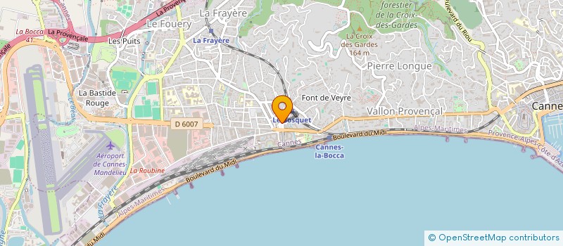 localisation de l'entreprise TIARE à CANNES