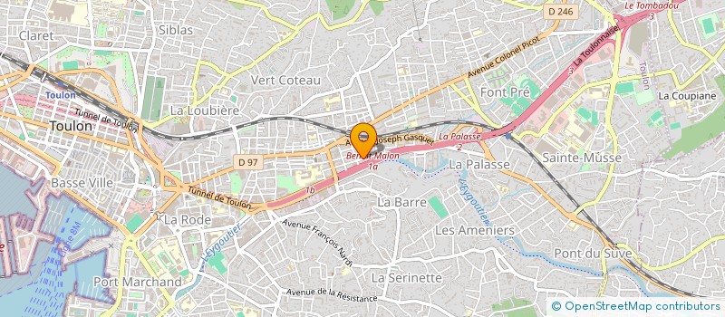 localisation de l'entreprise TIARE  TOULON