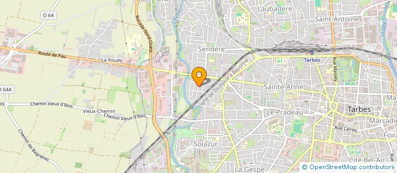 localisation de l'entreprise TIARE APETAHI 65  TARBES