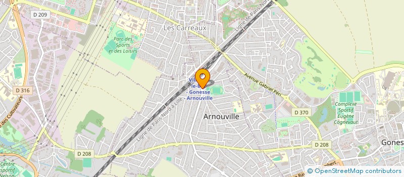 localisation de l'entreprise TIASS GARO BARBERSHOP à ARNOUVILLE